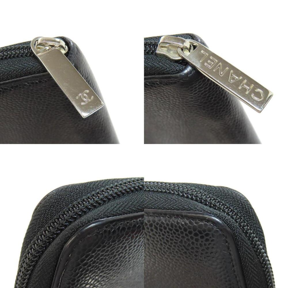 CHANEL Authentic Black Logo Wallet - Picture 9 of 11